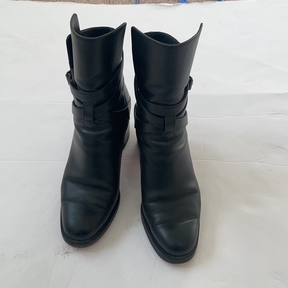 Christian Louboutin Black Ankle Boots with Red Soles - Picture 5 of 12